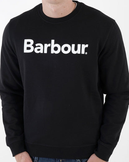 Barbour Logo Crew Neck Sweatshirt Black