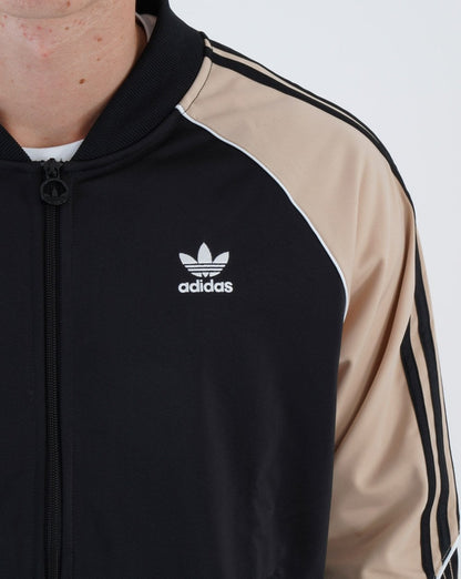 Adidas Originals Tricot Superstar Track Top Black/Beige