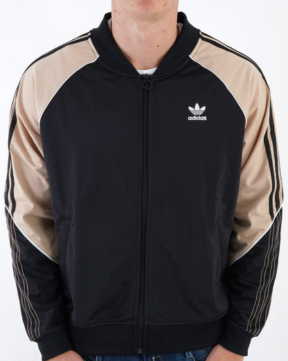 Adidas Originals Tricot Superstar Track Top Black/Beige