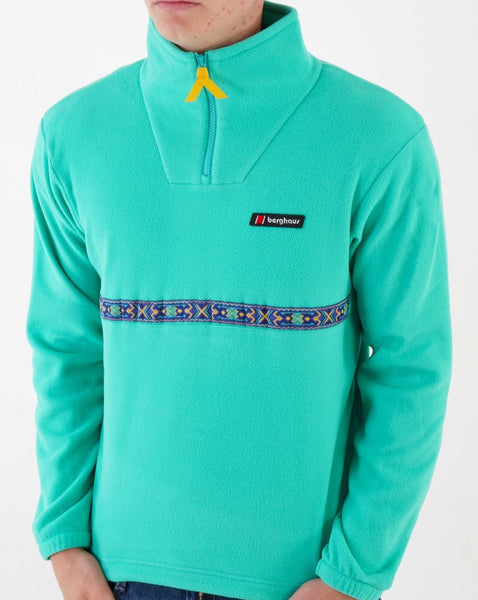 Berghaus Dean St. Aztec 1/4 Fleece Sea Green