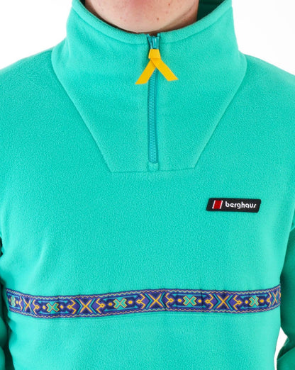 Berghaus Dean St. Aztec 1/4 Fleece Sea Green