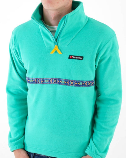Berghaus Dean St. Aztec 1/4 Fleece Sea Green
