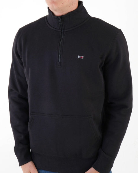 Tommy Jeans Quarter Zip Sweat Black