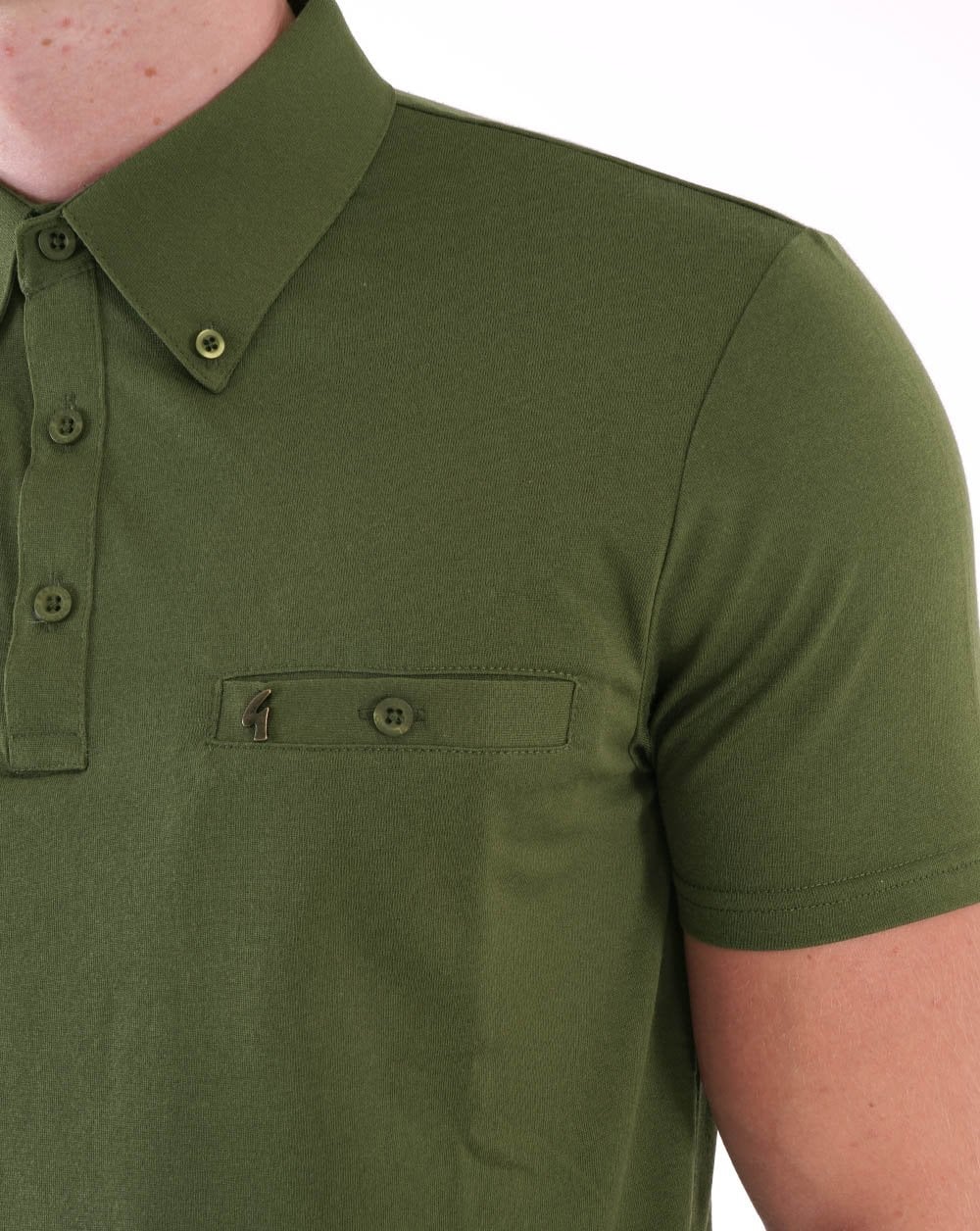 Gabicci Vintage Ladro Polo Shirt Olive Green