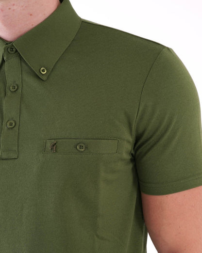 Gabicci Vintage Ladro Polo Shirt Olive Green