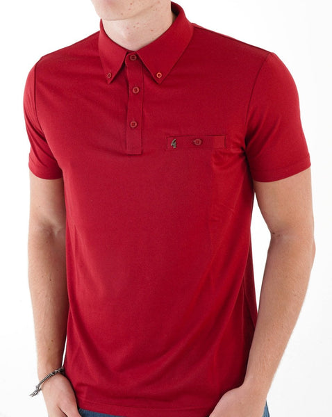 Gabicci Vintage Ladro Polo Shirt Red