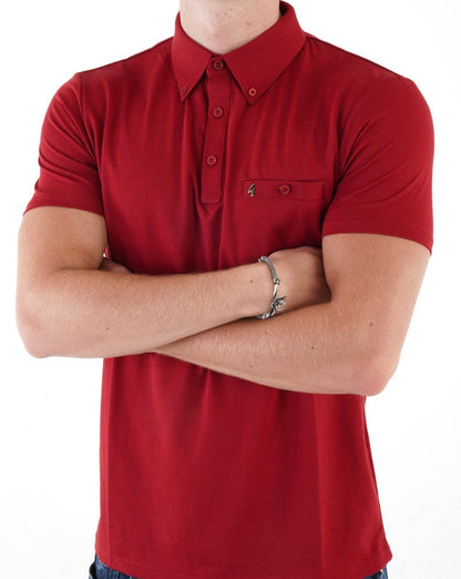 Gabicci Vintage Ladro Polo Shirt Red