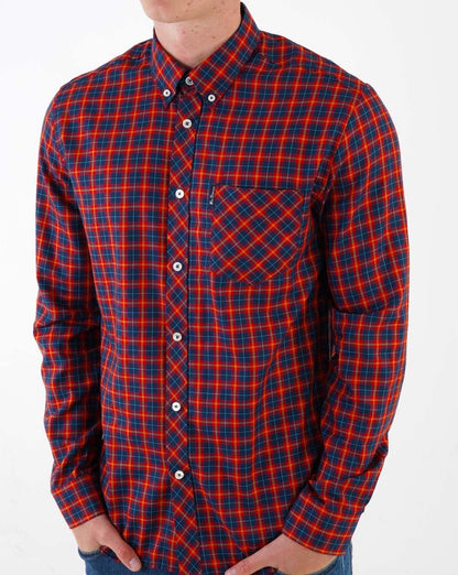Ben Sherman House Tartan Shirt Red