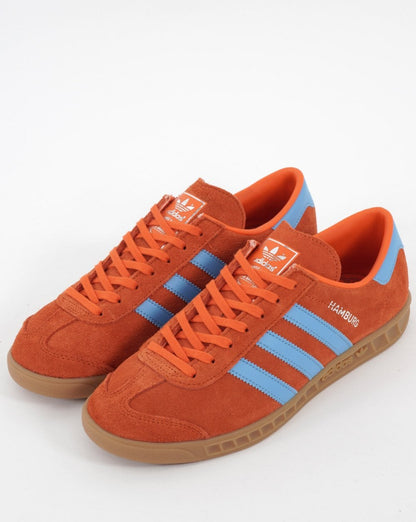 Adidas Hamburg Trainers Orange/Light Blue