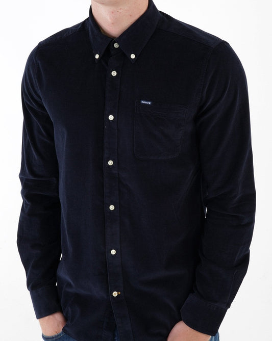 Barbour Barbour Ramsey Tailored Cord Shirt Navy