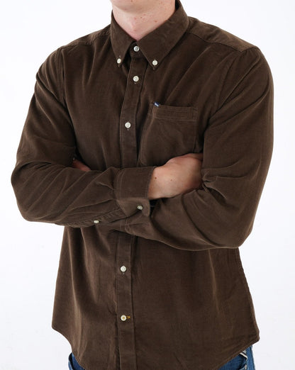 Barbour Ramsey Tailored Cord Shirt Brown