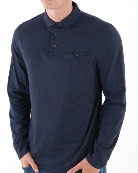 Barbour Corpatch Long Sleeve Polo Navy