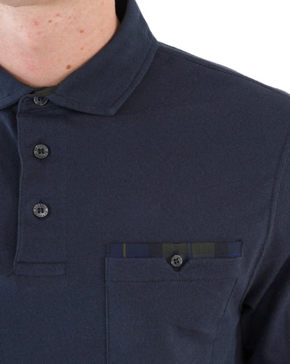 Barbour Corpatch Long Sleeve Polo Navy