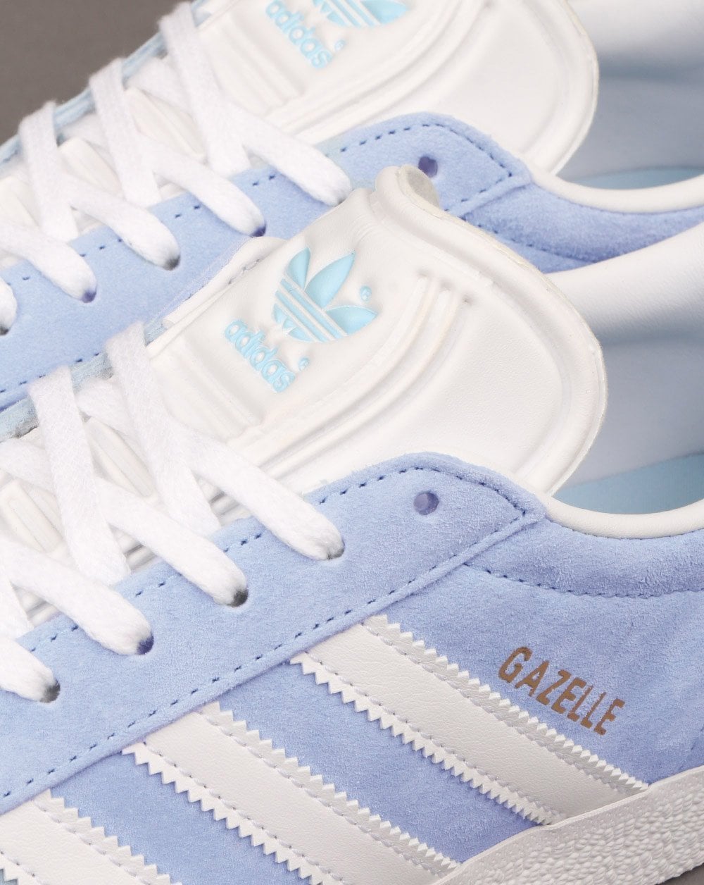 Adidas Gazelle Trainers Sky/White