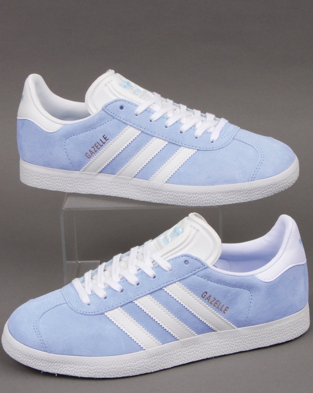 Adidas Gazelle Trainers Sky/White