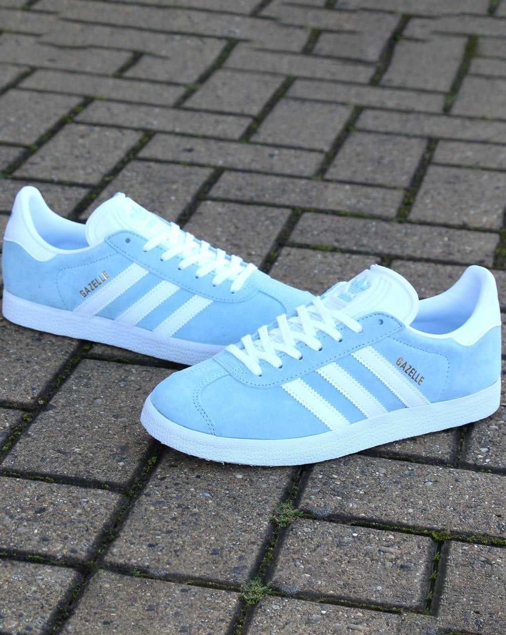 Adidas Gazelle Trainers Sky/White