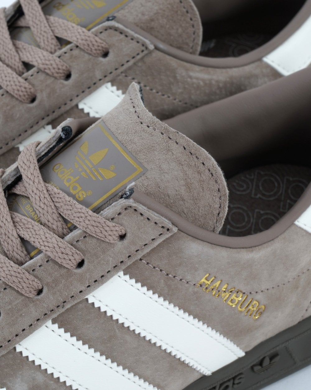 Adidas Hamburg Trainers Dark Sand/Off White