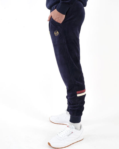 Sergio Tacchini Dallas Velour Track Pants Navy Blue
