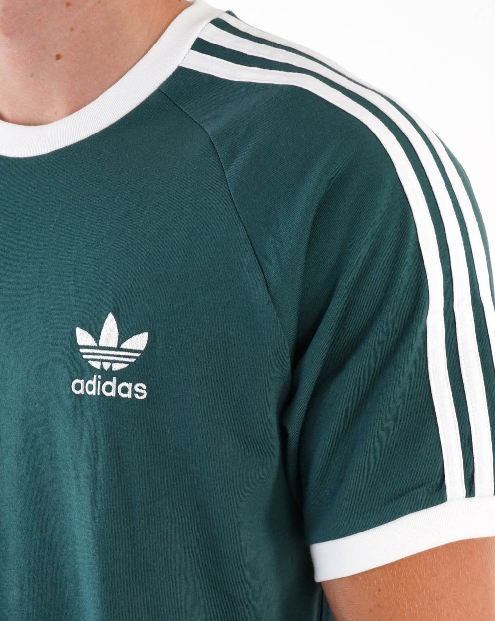 Adidas Originals 3 Stripes T Shirt Mineral Green