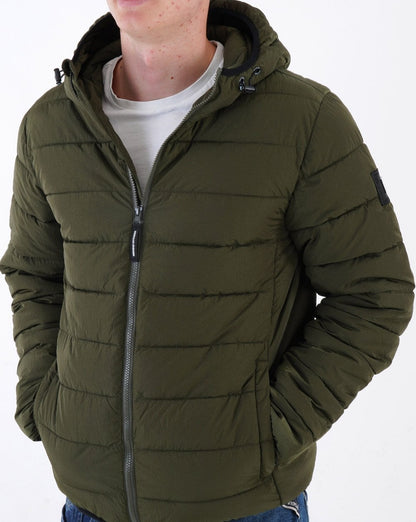 Weekend Offender La Guardia Padded Jacket Dark Green