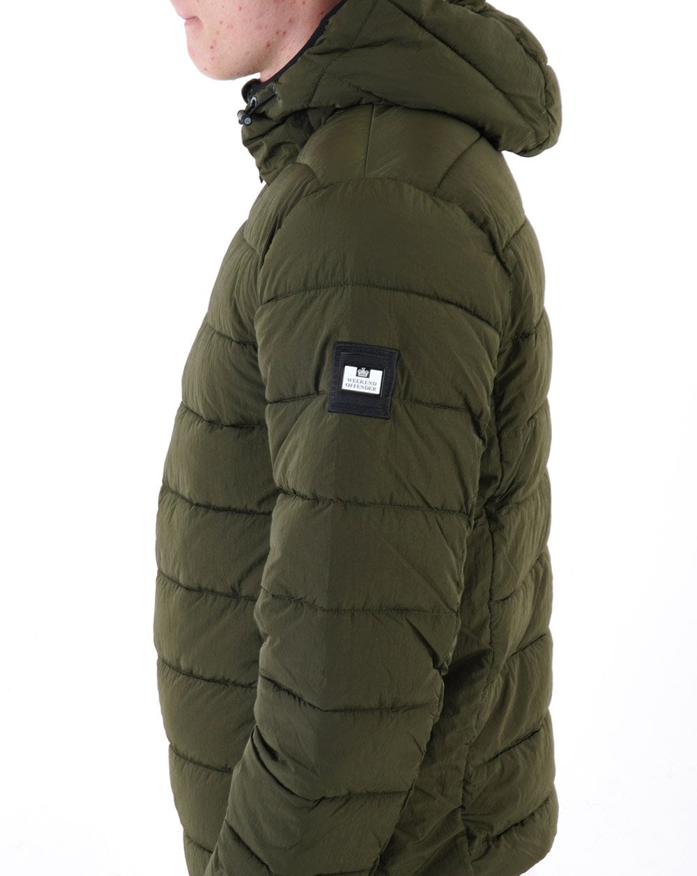 Weekend Offender La Guardia Padded Jacket Dark Green