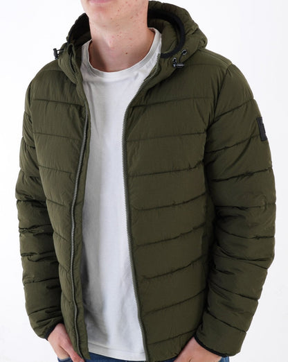 Weekend Offender La Guardia Padded Jacket Dark Green