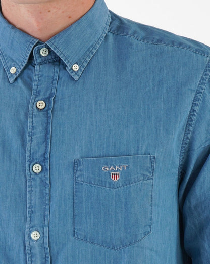 Gant Indigo Shirt Light Blue