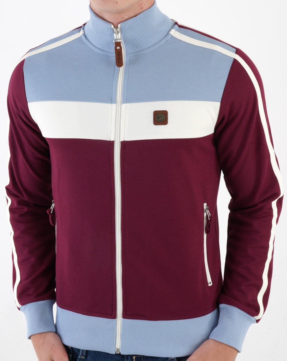 Trojan Twin Stripe Track Top Port