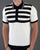 Ska & Soul 'Hall' Stripe Waffle Knit Polo Ecru