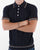Ska & Soul Pointelle Fine Gauge Polo Navy