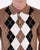Trojan Argyle Fine Knit Polo Camel