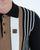Trojan Dobby Stripe Long Sleeve Knit Polo Black