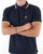 Trojan Twin Tipped Pique Polo Navy