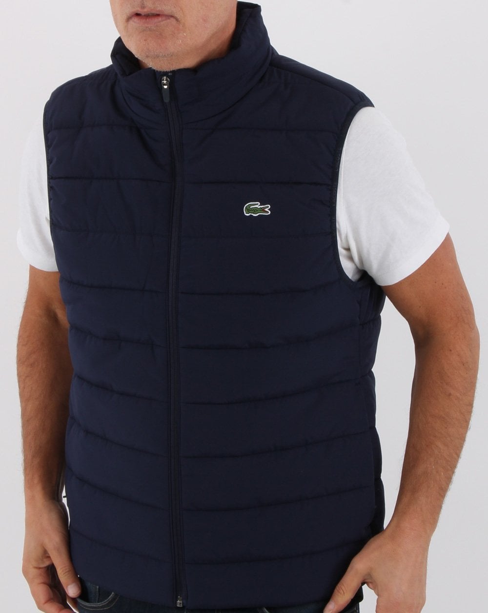 Lacoste Hooded Gilet Navy