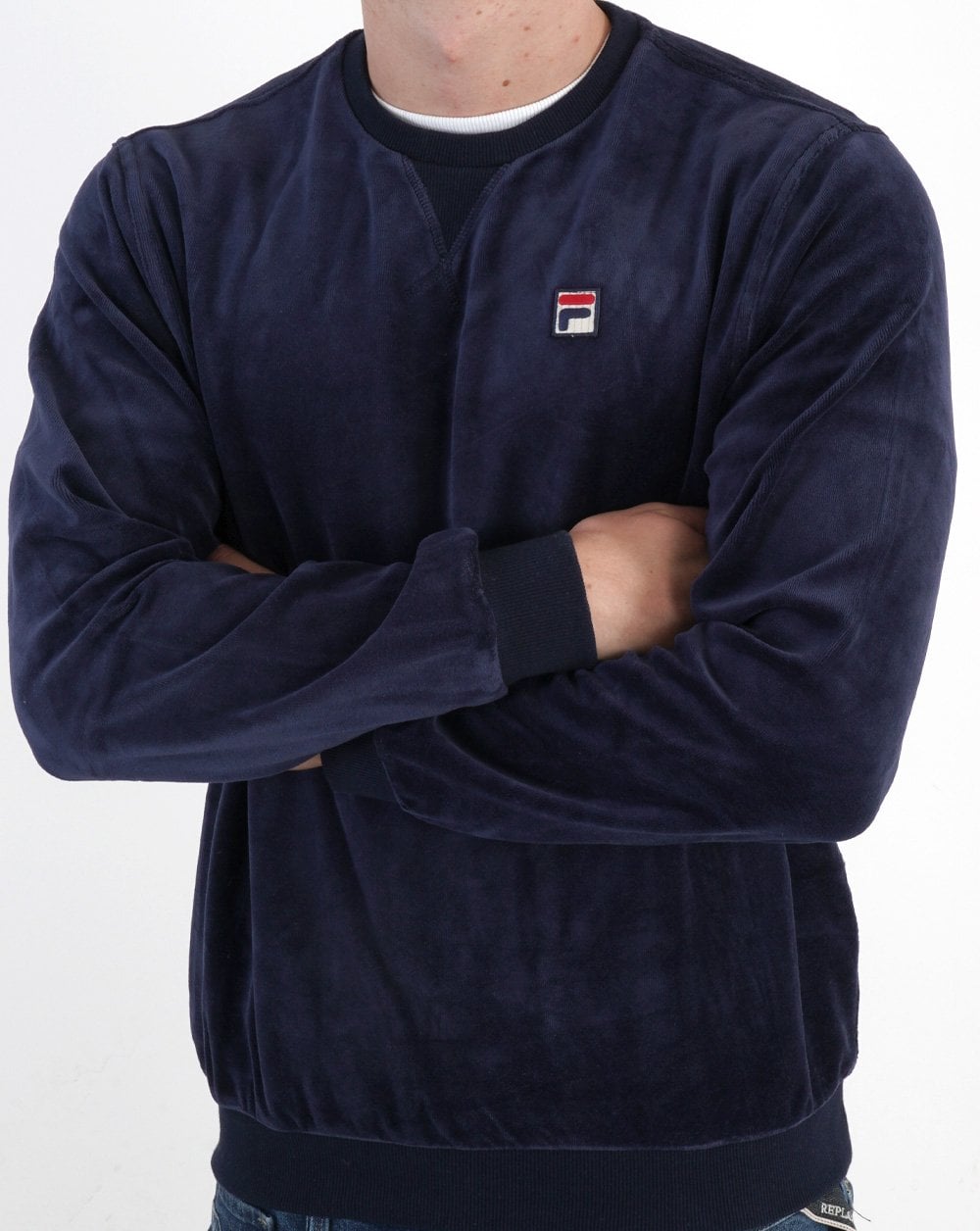 Fila Vintage Classy Velour Sweat Navy