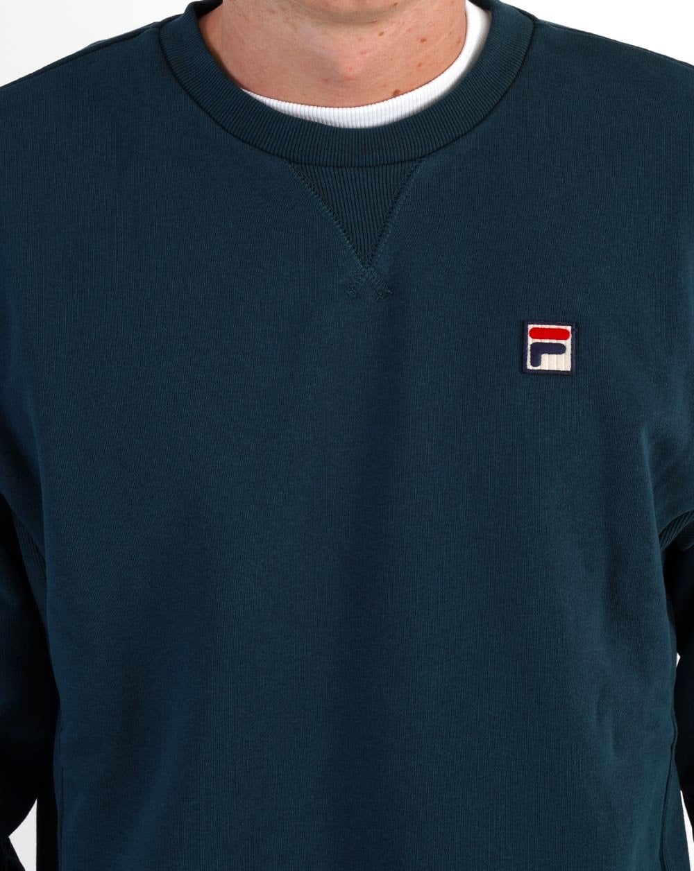 Fila Vintage Luka Crew Sweat Dark Teal