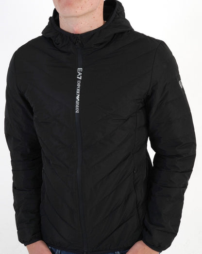 EA7 Fundamental Sporty Packable Puffer Jacket Black