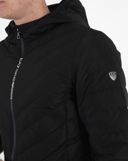 EA7 Fundamental Sporty Packable Puffer Jacket Black