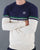Sergio Tacchini Crew Neck Knit Ecru - Navy