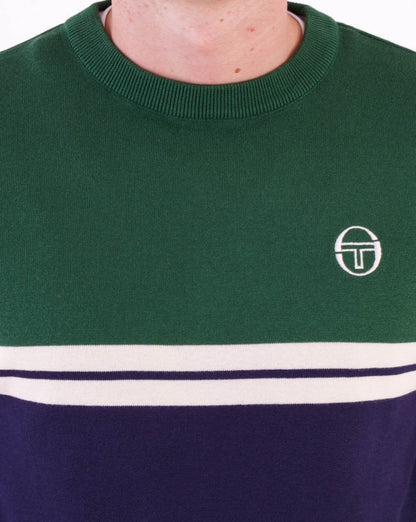 Sergio Tacchini Crew Neck Knit Navy - Green