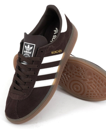 Adidas Munchen Trainers Brown/Off White