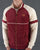 Sergio Tacchini Orion Rib Velour Track Top Burg Red / Off White
