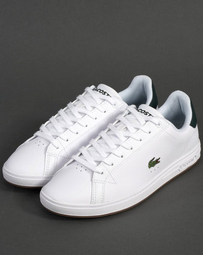 Lacoste Graduate Pro Leather Trainer White/Dark Green