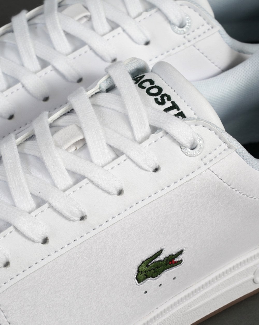 Lacoste Graduate Pro Leather Trainer White/Dark Green