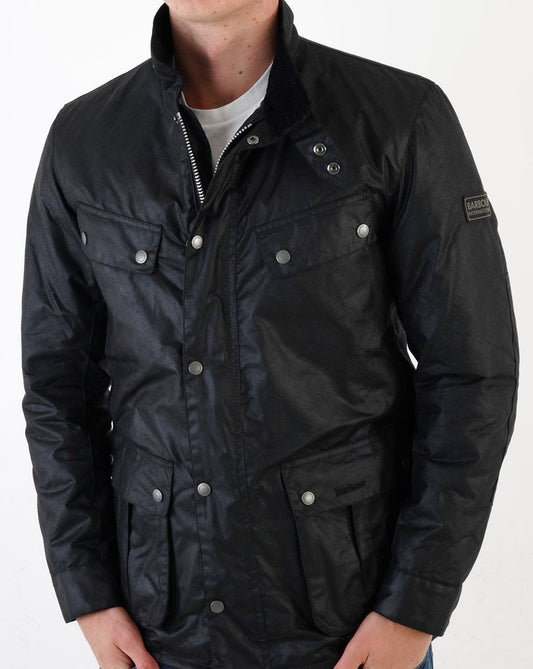 Barbour International Barbour International Tourer Duke Wax Jacket Black