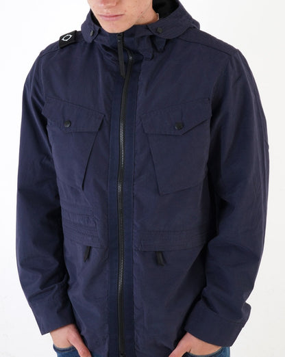 Ma.strum Hooded Jacket Navy
