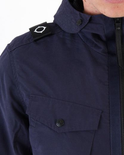 Ma.strum Hooded Jacket Navy