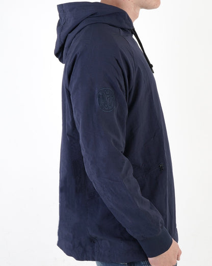 Pretty Green Nylon Ripstop Hoody Navy