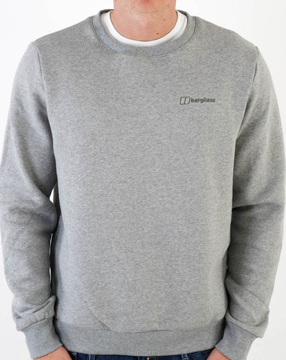 Berghaus Logo Crew Neck Sweatshirt Grey Marl