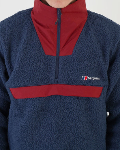 Berghaus U Urb Oversized Smock Fleece Navy/Dark Red